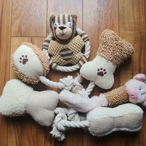 Pets 6pcs Squeaky Toys Bundle